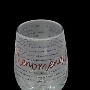 Phenomenal Woman by Maya Angelou Wine Juice Glasses